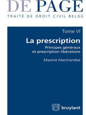 cover image of Traité de droit civil belge